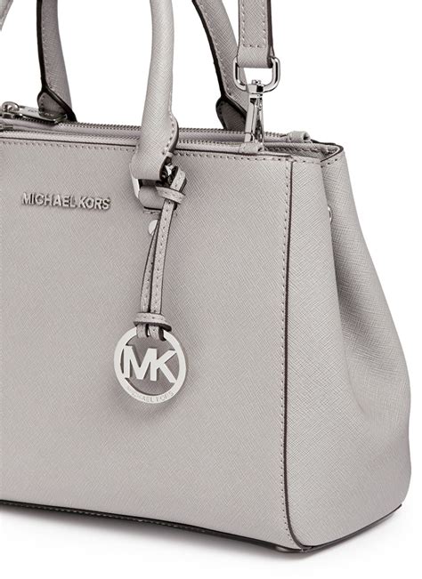 michael kors small grey satchel